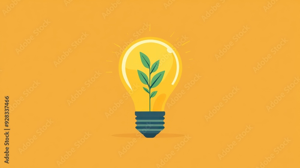 A Stunning Visual of Nature's Resilience: A Plant Thriving Inside a Light Bulb, Symbolizing Innovation and Sustainable Growth A Stunning Visual of Nature's Resilience: A Plant Thriving Inside a Light Bulb, Symbolizing Innovation and Sustainable Growth