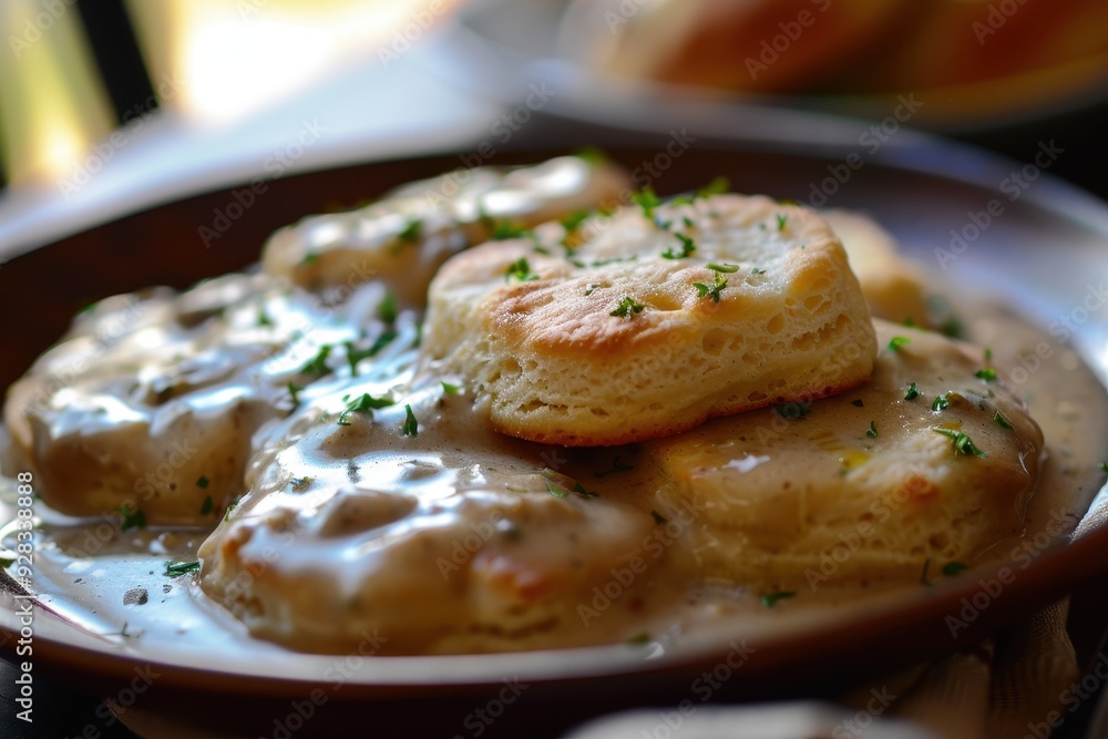 Biscuits and gravy made from scratch Biscuits and gravy made from scratch