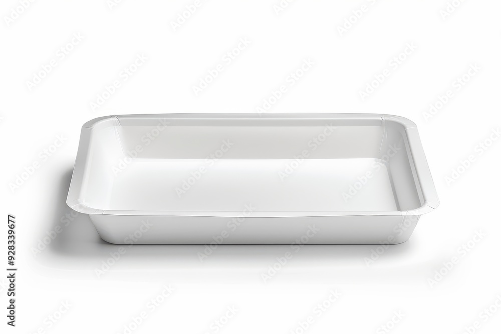 Blank paper tray on white background no label Eco friendly recyclable packaging idea Blank paper tray on white background no label Eco friendly recyclable packaging idea