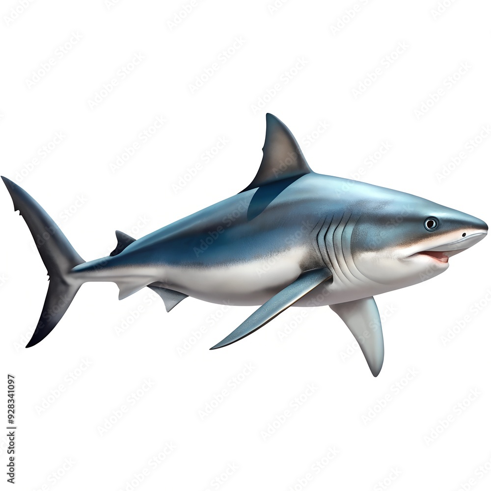 shark isolated on white background shark isolated on white background