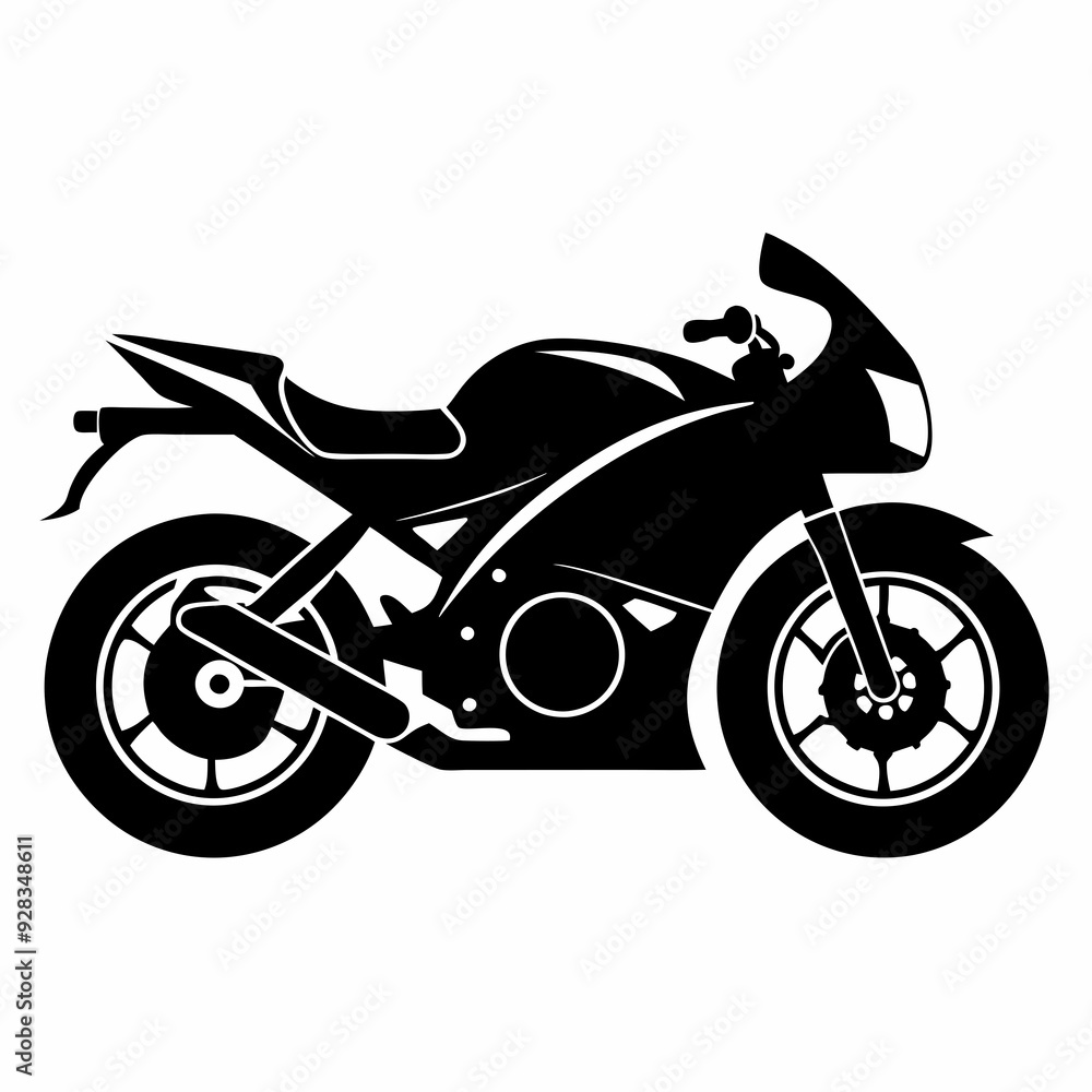 Motorcycle Black silhouette Motorcycle Black silhouette