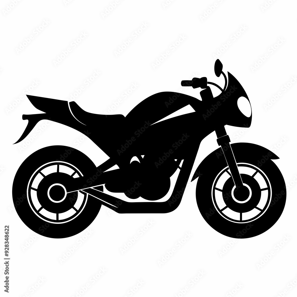 Motorcycle Black silhouette Motorcycle Black silhouette