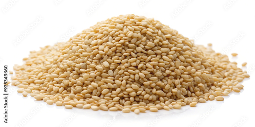Sesame seeds isolated on white background Sesame seeds isolated on white background