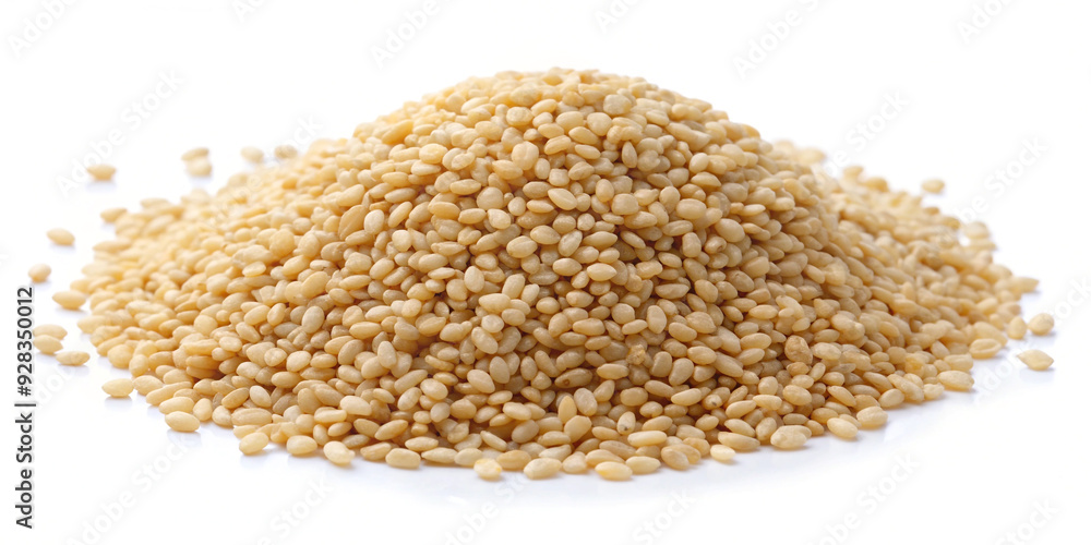 Sesame seeds isolated on white background Sesame seeds isolated on white background