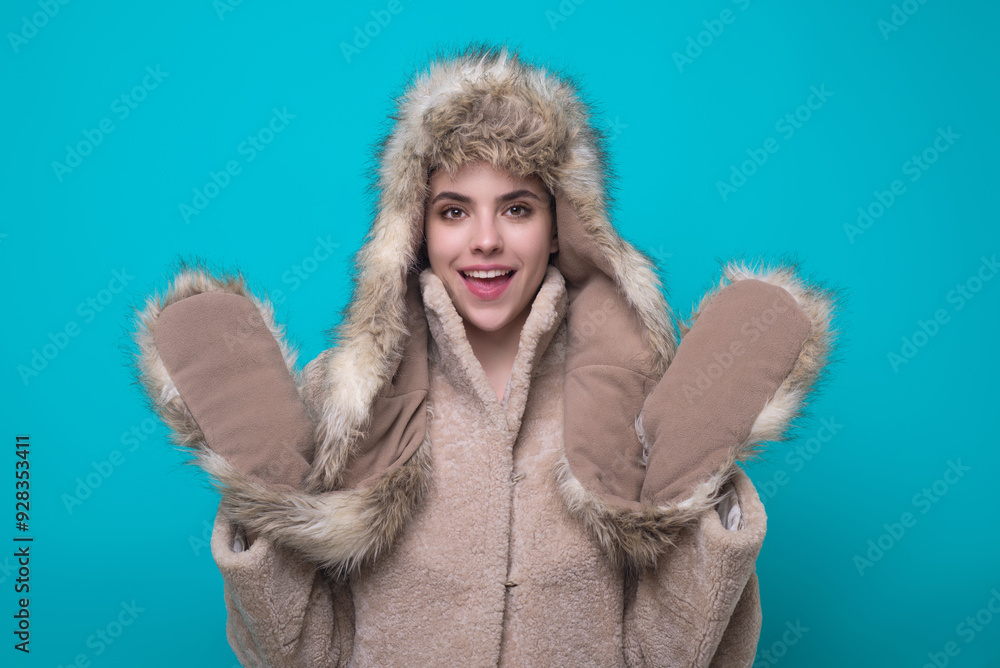 Woman in warm winter cloth. Young woman in warm coat knitted sweater warm scarf and hat. Winter cold season. Snow Fall and Winter fashion concept. Happy Beautiful girl in warm clothes. Woman in warm winter cloth. Young woman in warm coat knitted sweater warm scarf and hat. Winter cold season. Snow Fall and Winter fashion concept. Happy Beautiful girl in warm clothes.