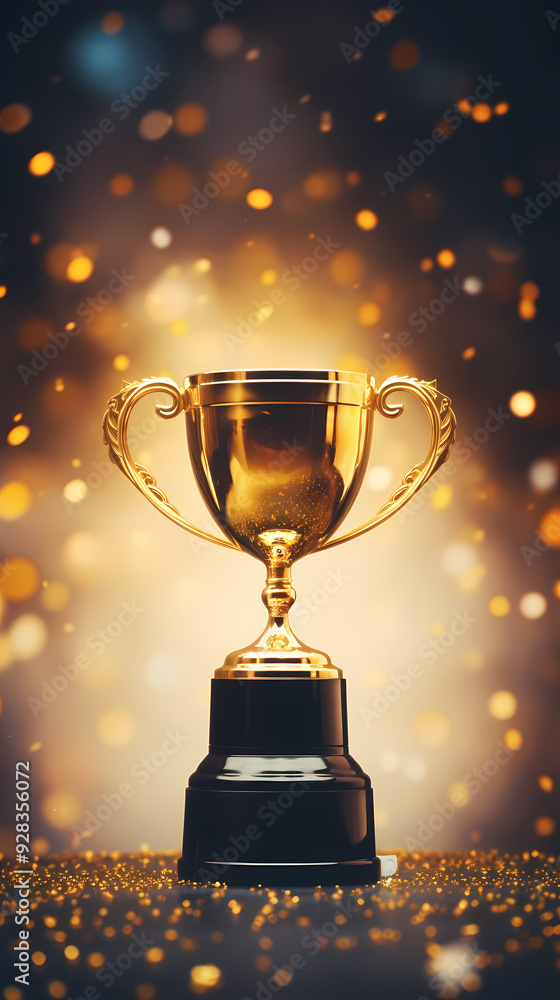 The championship trophy symbolizes victory and glory The championship trophy symbolizes victory and glory