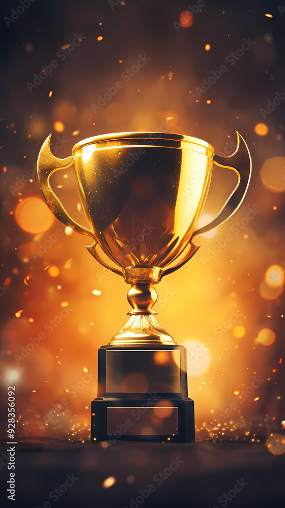 The championship trophy symbolizes victory and glory The championship trophy symbolizes victory and glory