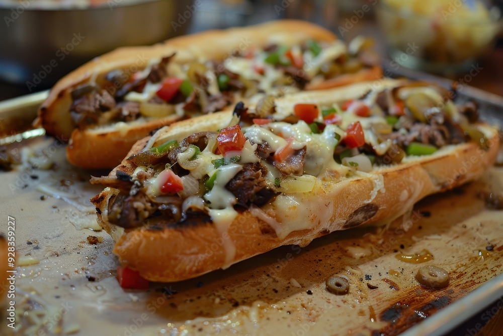 Cooking a Philly Cheesesteak Cooking a Philly Cheesesteak