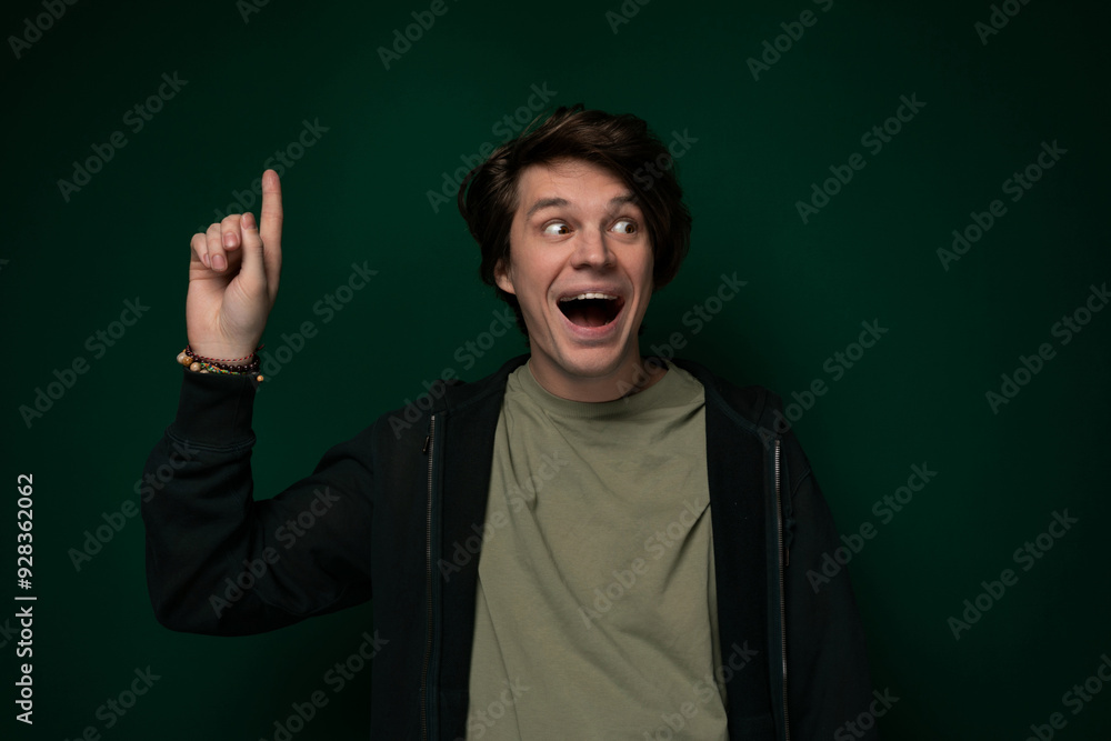 Man Making Funny Face With Fingers Man Making Funny Face With Fingers