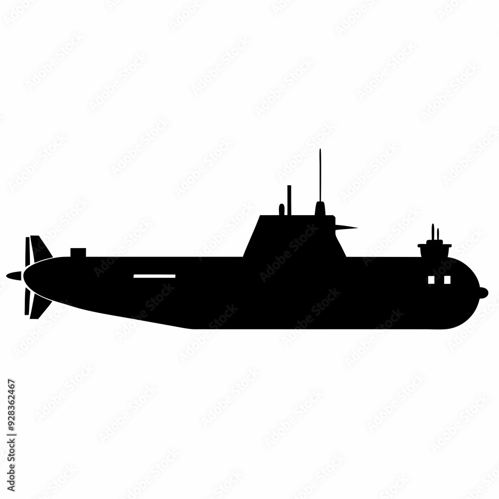 Submarine Black silhouette Submarine Black silhouette