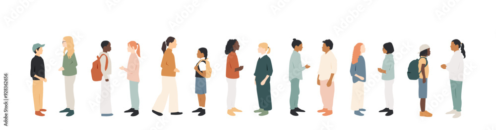 Different children talk to each other. Communication concept. Different children talk to each other. Communication concept.