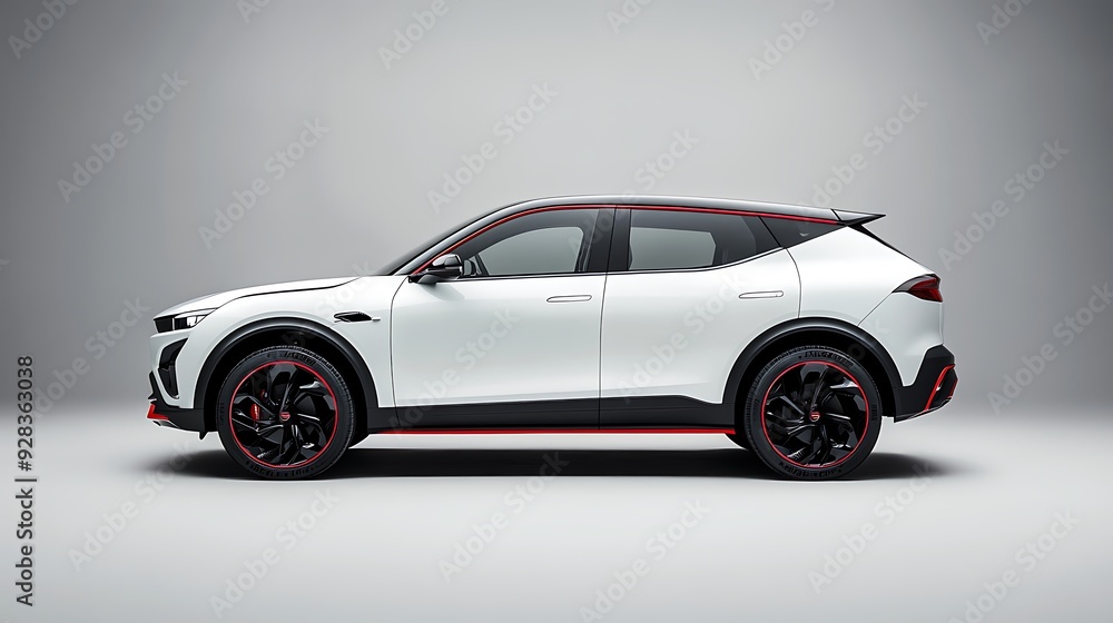 Fototapeta premium Modern Luxury Colored Car Race Design Concept Wallpaper Background 3d Rendering Generative Ai