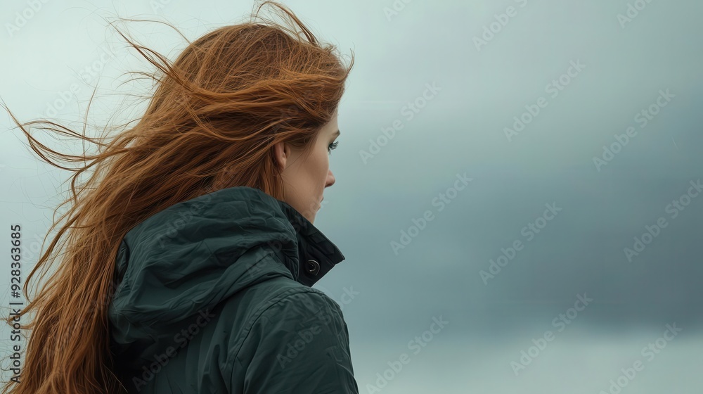 Woman standing tall against a stormy background, unyielding spirit, adversity and resilience, photorealistic, depth of field, Woman standing tall against a stormy background, unyielding spirit, adversity and resilience, photorealistic, depth of field,