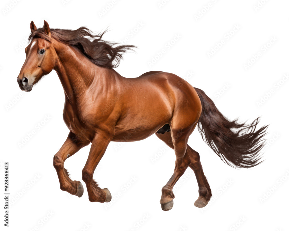Obraz premium PNG Horse runing stallion mammal animal.