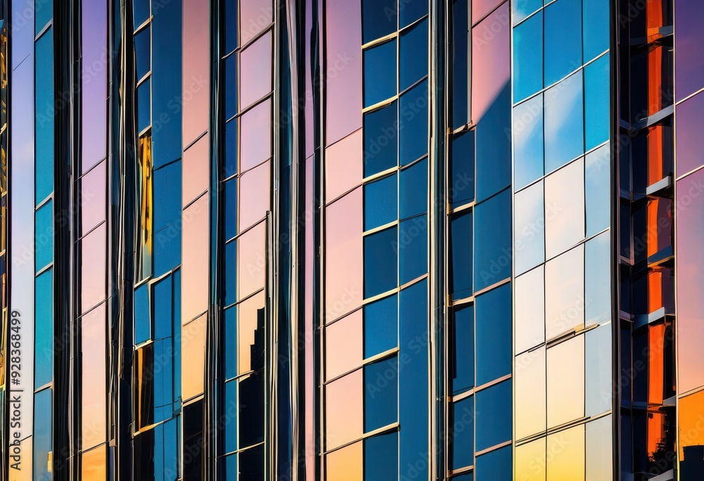 custom made wallpaper toronto digitalcontemporary architectural design featuring striking lighting effects bold color contrasts modern urban setting, architecture, structure, building