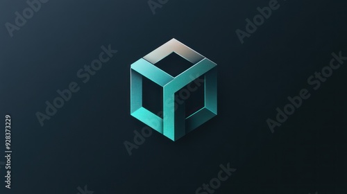 Abstract Cube Illustration