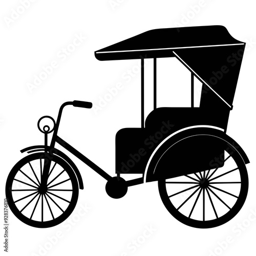 Rickshaw Black silhouette