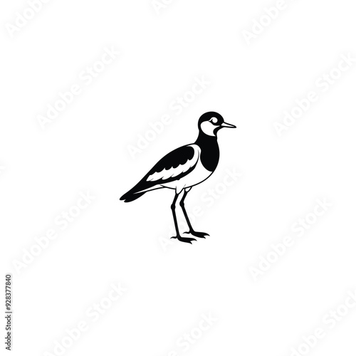 Skylark lark bird black silhouette animal. 