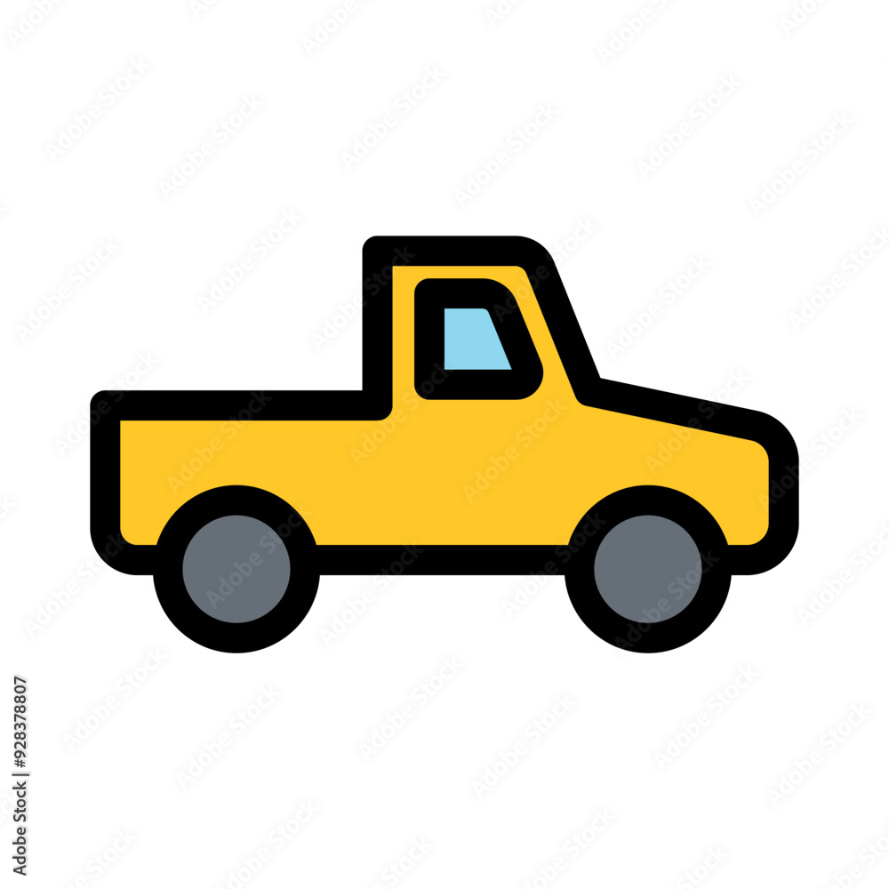 Fototapeta premium Pick-up truck icon