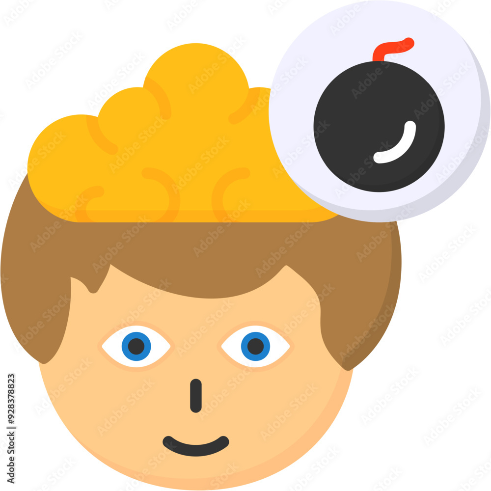 Fototapeta premium Bomb Vector Icon Design