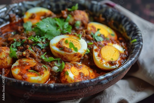 Egg cooked in Bengali spices