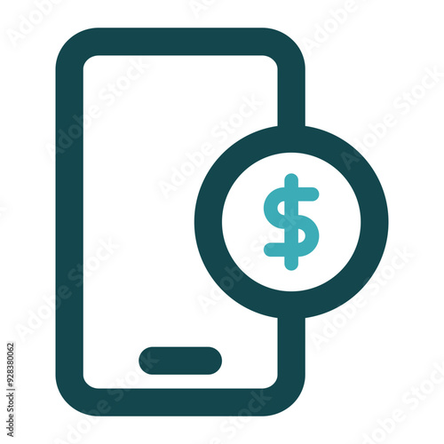 digital investment icon for illustration