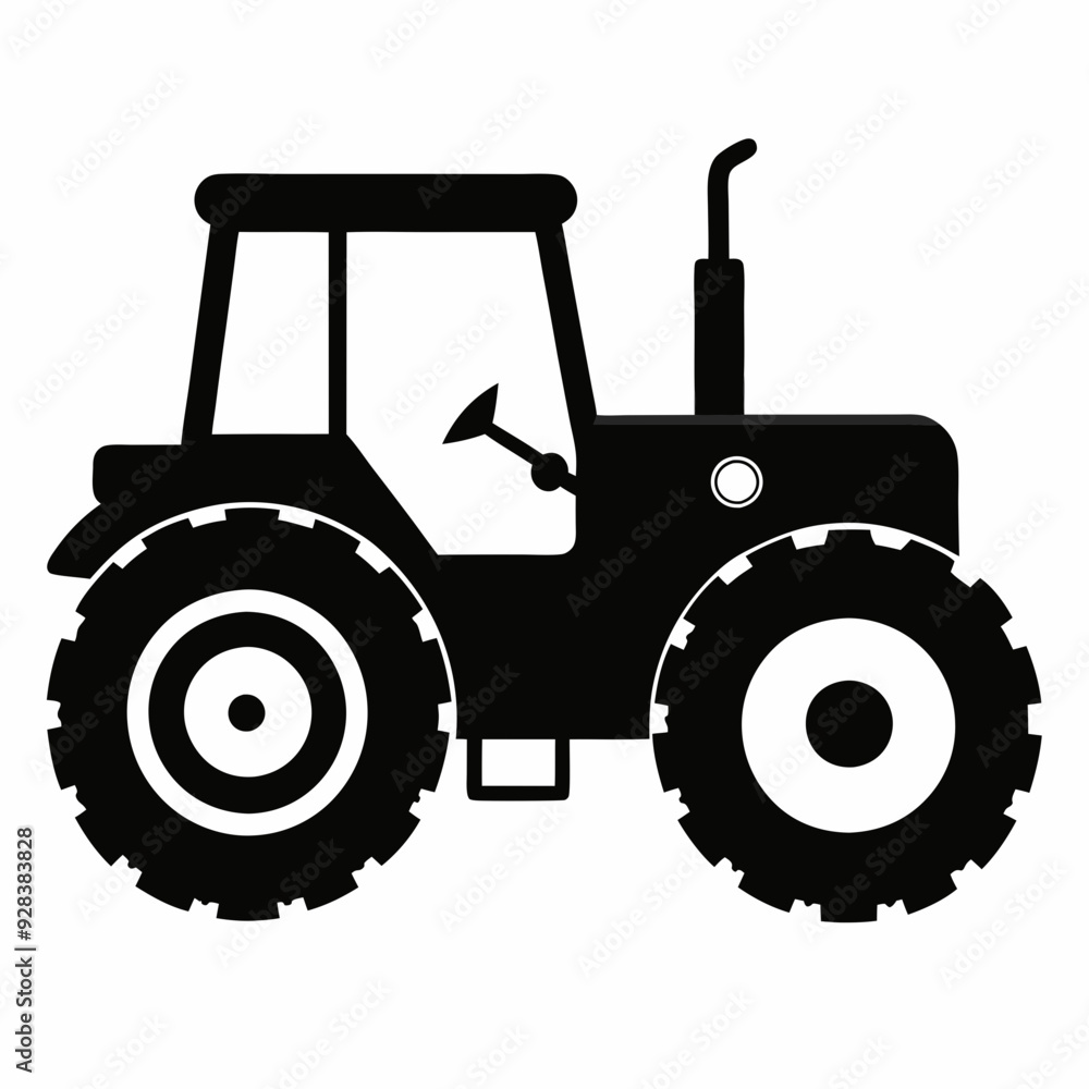 Tractor Black silhouette