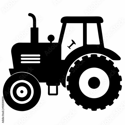 Tractor Black silhouette