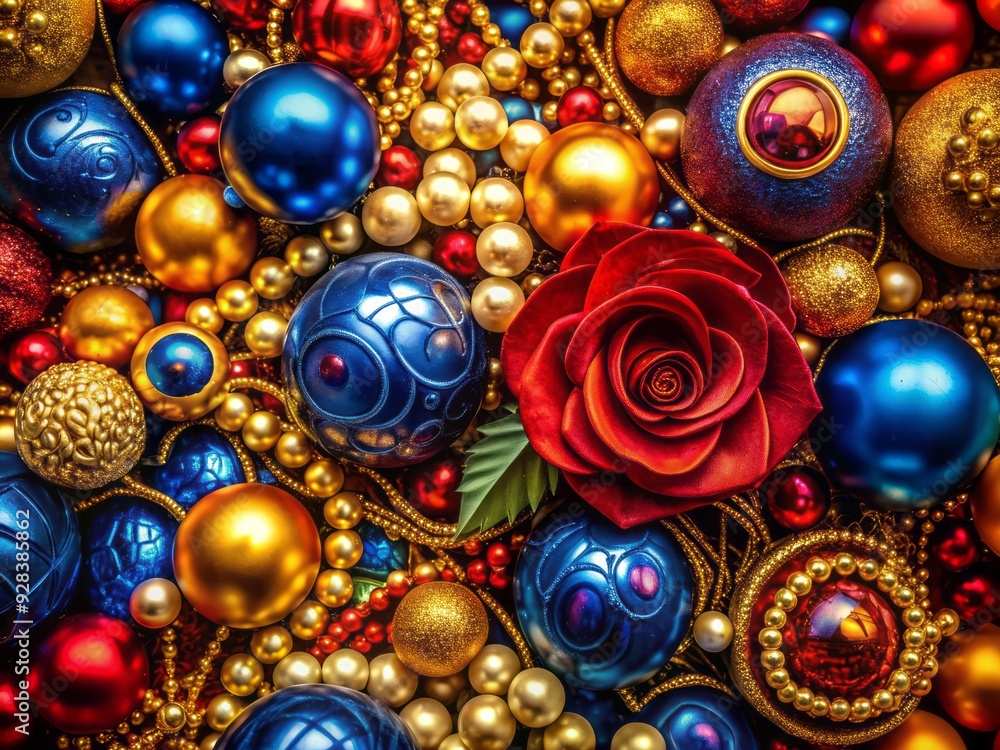 - Color: Deep reds, golds, and blues - Color: Deep reds, golds, and blues
