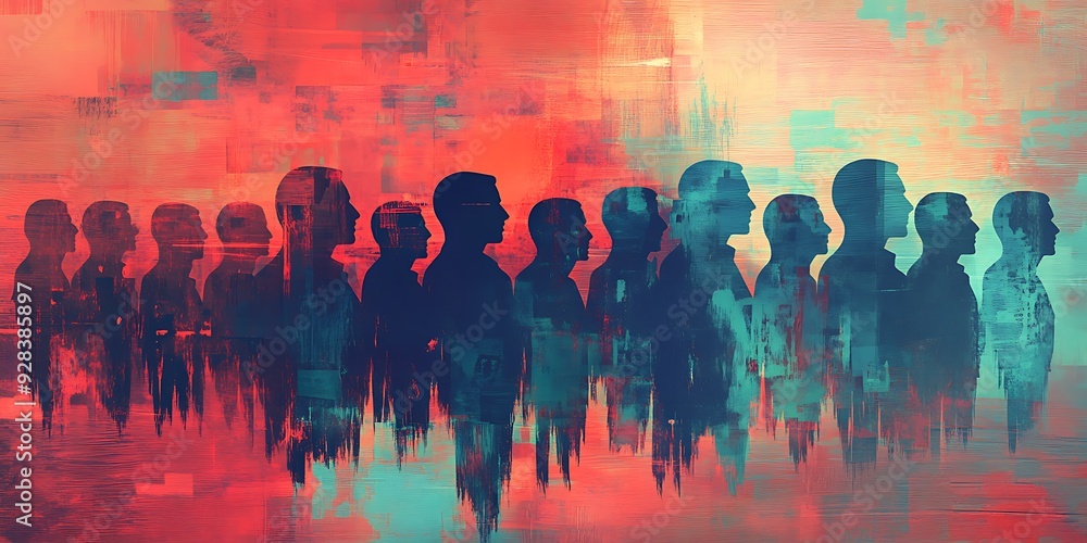 Abstract background of Human resource, community of recruitment concept Abstract background of Human resource, community of recruitment concept