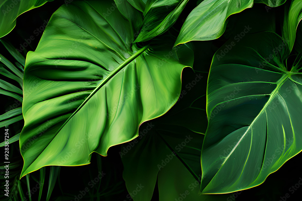Fototapeta premium green leaf background