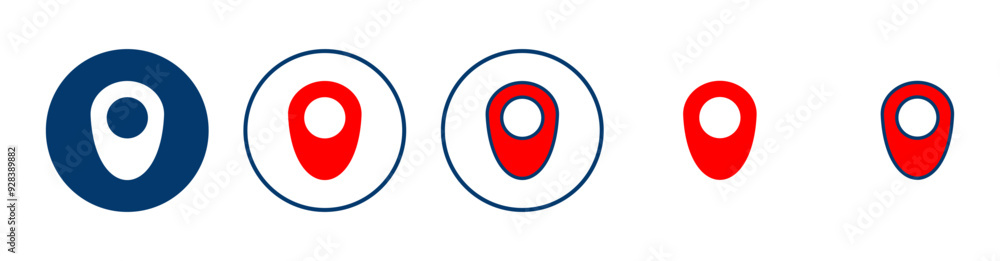 Pin icon vector isolated on white background. Location icon. Map pointer icon. Point. Locator. Address Pin icon vector isolated on white background. Location icon. Map pointer icon. Point. Locator. Address