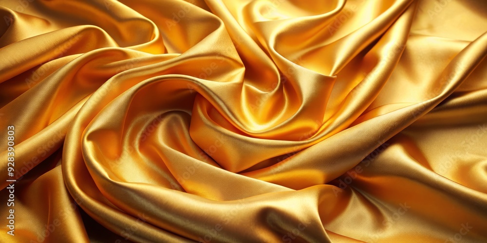 Golden Satin Fabric Drapes, Luxury, Texture, Background, Smooth Golden Satin Fabric Drapes, Luxury, Texture, Background, Smooth