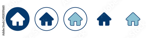 Home icon vector isolated on white background. House vector icon. Address