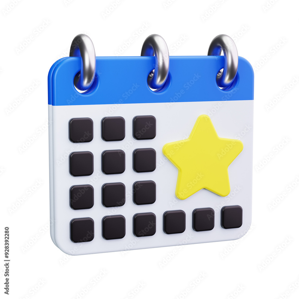 calendar 3d render icons calendar 3d render icons