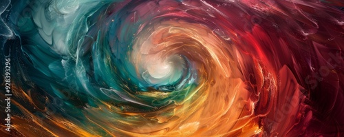 Twisting vortex with a blend of colors, 4K hyperrealistic photo