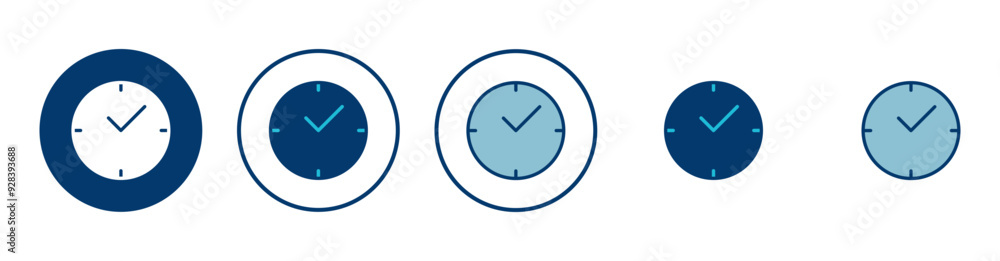 Clock icon vector isolated on white background. Time icon vector. Clock vector icon Clock icon vector isolated on white background. Time icon vector. Clock vector icon