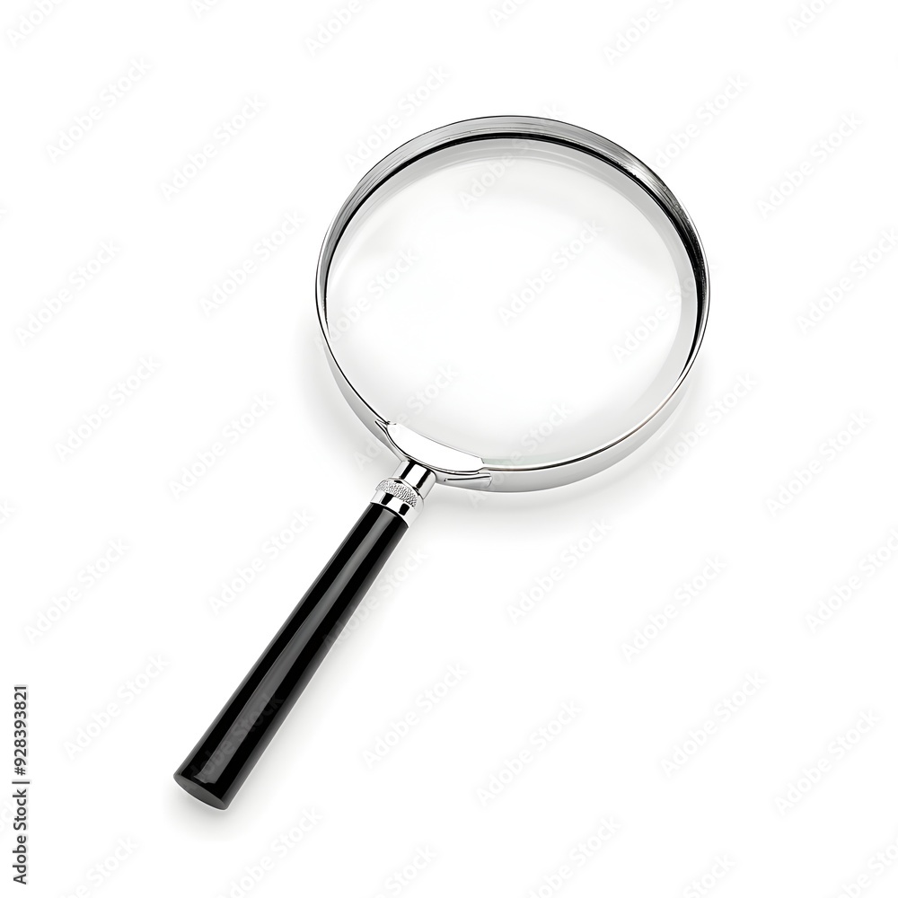 Magnifying Glass Isolated on White Background Detailed and Clear Image Magnifying Glass Isolated on White Background Detailed and Clear Image