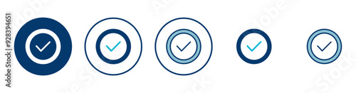 Approved icon vector isolated on white background. Certified Medal Icon vector. check mark