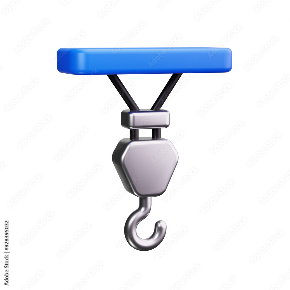 hook 3d render icons hook 3d render icons