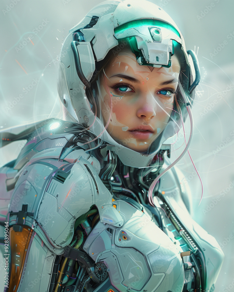 portrait of a person with helmet Generative AI portrait of a person with helmet Generative AI