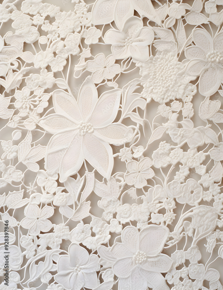 custom made wallpaper toronto digitalornate white lace background with intricate floral patterns. The delicate lacework offers a touch of elegance and sophistication, perfect for bridal or vintage-themed projects
