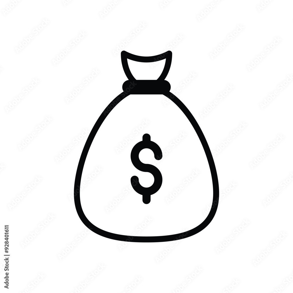 Money Bag vector icon Money Bag vector icon