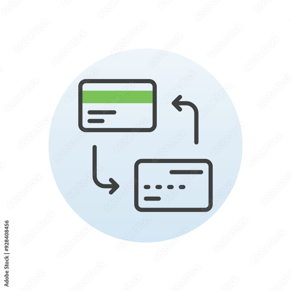 Card Exchange vector icon Card Exchange vector icon