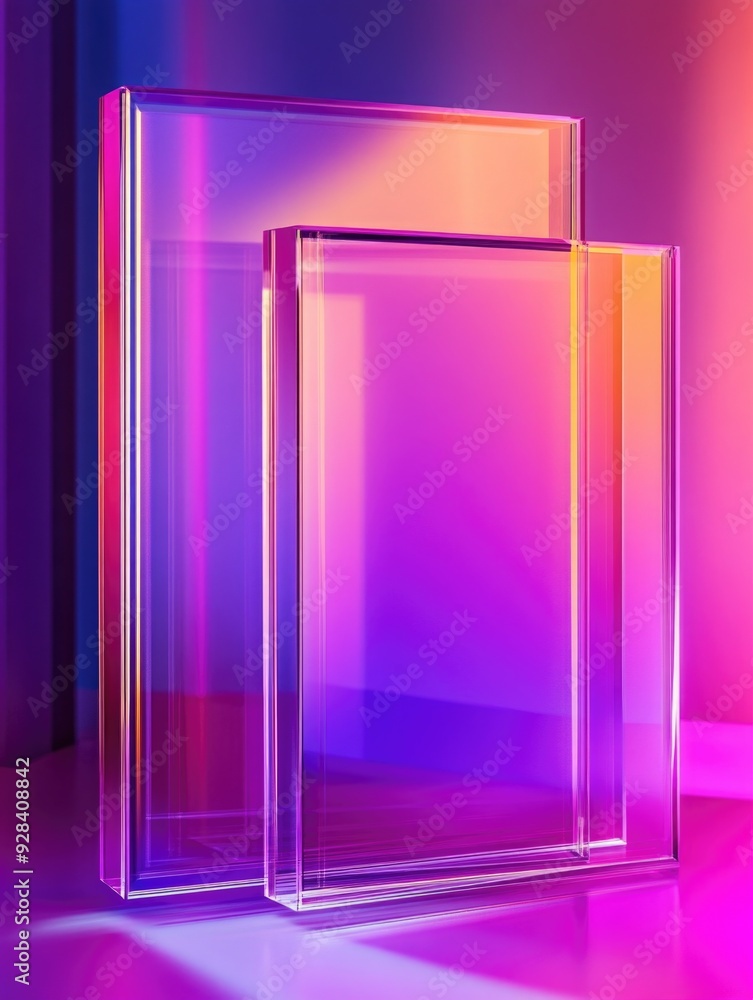 Glass containers on table Glass containers on table