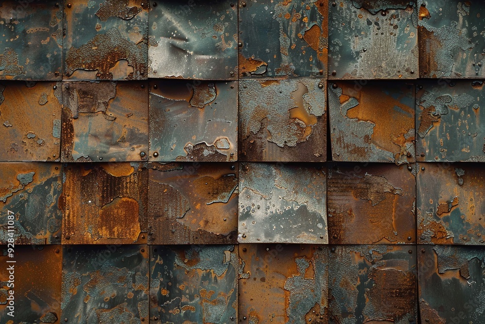 ai generative rusty iron plate background ai generative rusty iron plate background