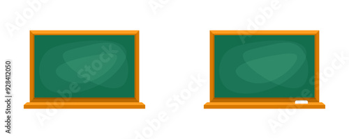 School Board Set Icons. Flat style. Vector icons.