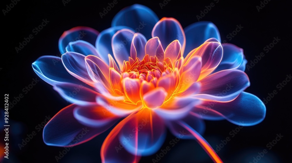 Close-up of flower on black background Close-up of flower on black background