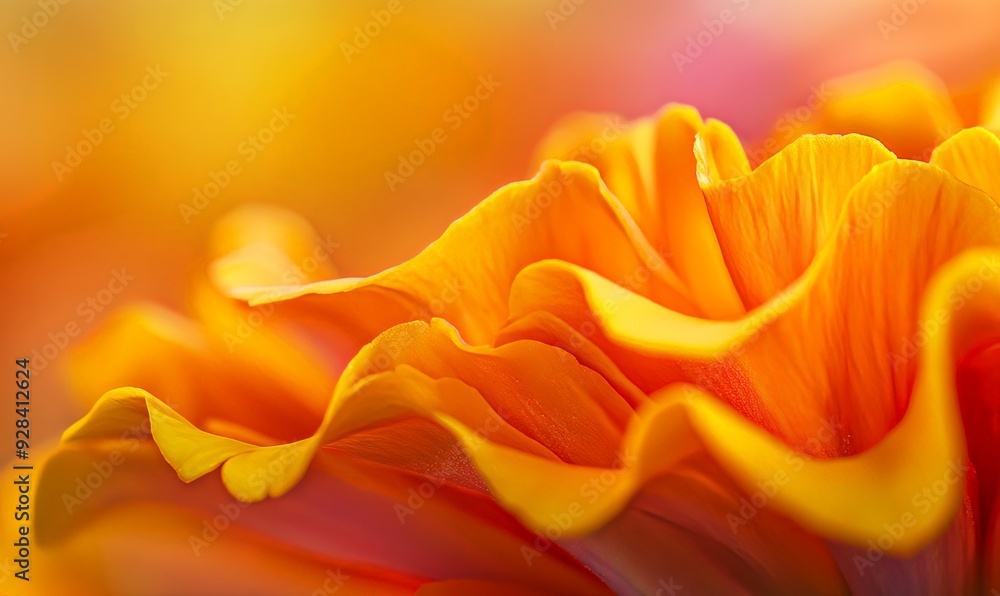 Close-up of Vibrant Orange Flower Petals Close-up of Vibrant Orange Flower Petals