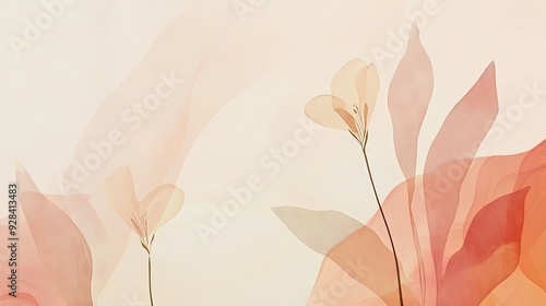 Delicate Watercolor Flowers in Pastel Hues